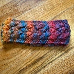 Child’s headband/earwarmer- hand knit, unique, one of a kind!